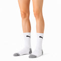 Calze sportive 43-46 in tessuto a maglia bianco grigio con motivo grafico