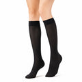 Calze al ginocchio 39-42 in maglia elasticizzata nere leggere