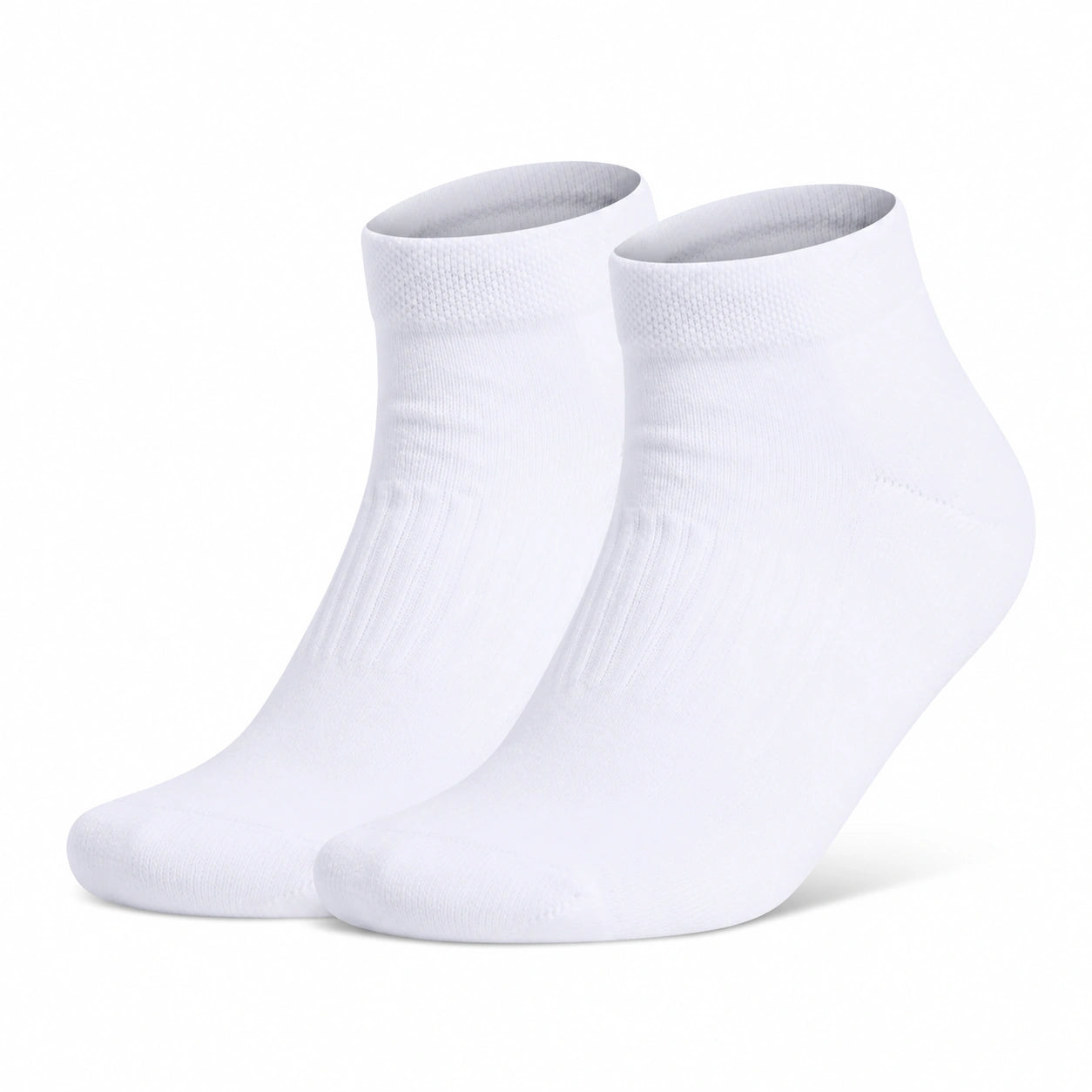 Calzini alla caviglia 43-46 in tessuto bianco per uso quotidiano a maglia