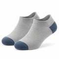 Calzini alla caviglia 35-38 in maglia grigio chiaro e blu stile sportivo