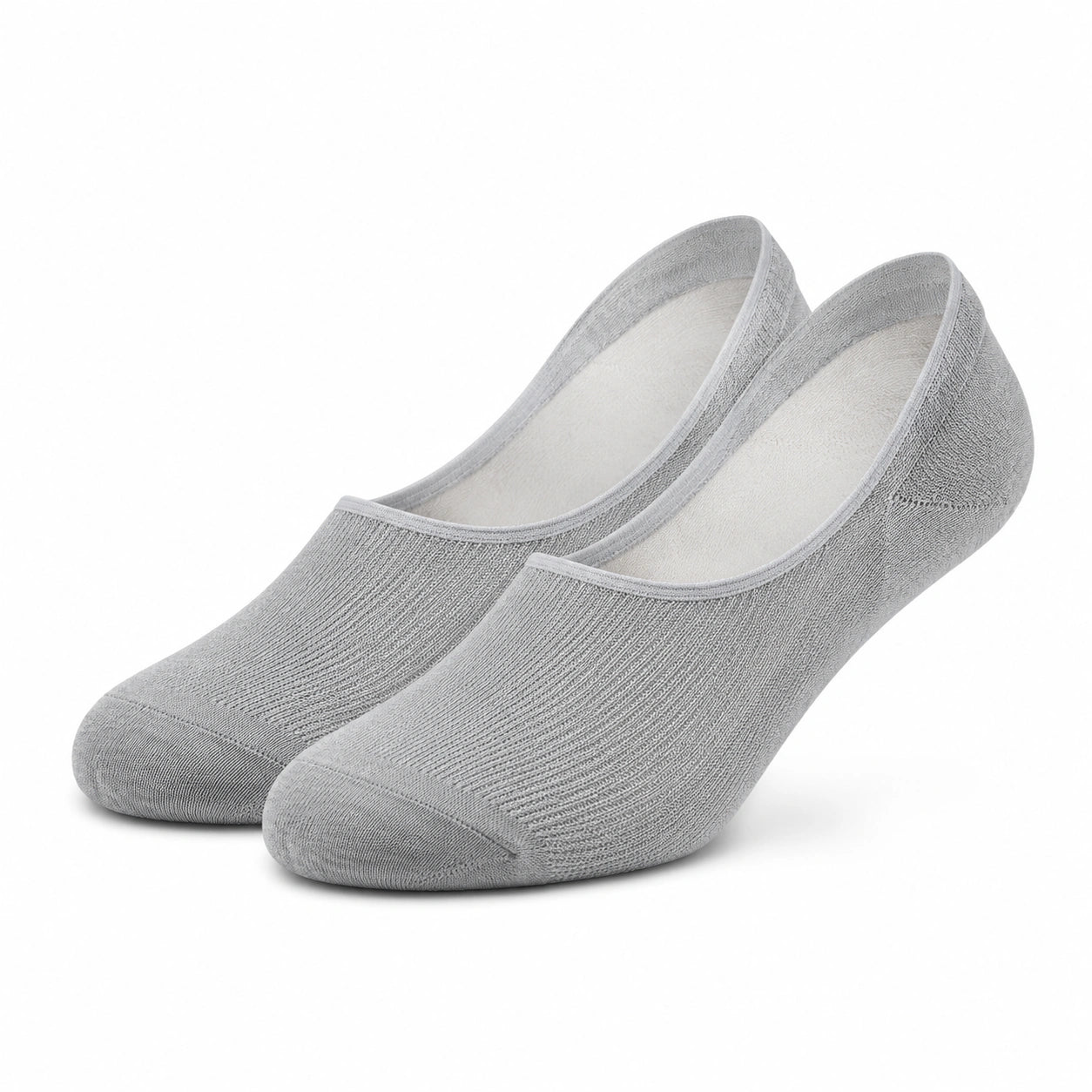 Calzini Invisibili 39-42 in Tessuto Grigio - Bassi Elasticizzati per Scarpe