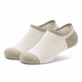 Calzini bassi 39-42 in maglia bianco panna e beige traspiranti per uso quotidiano